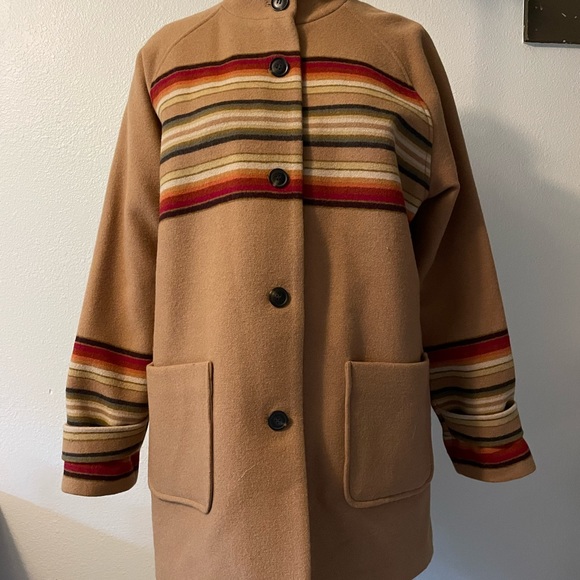 Pendleton Sunset Stripe Jacquard coat large - Picture 2 of 9